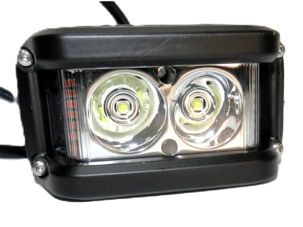 פנס 2 לד אדום/כחול קדמי חשמלי 18V [משטרה]